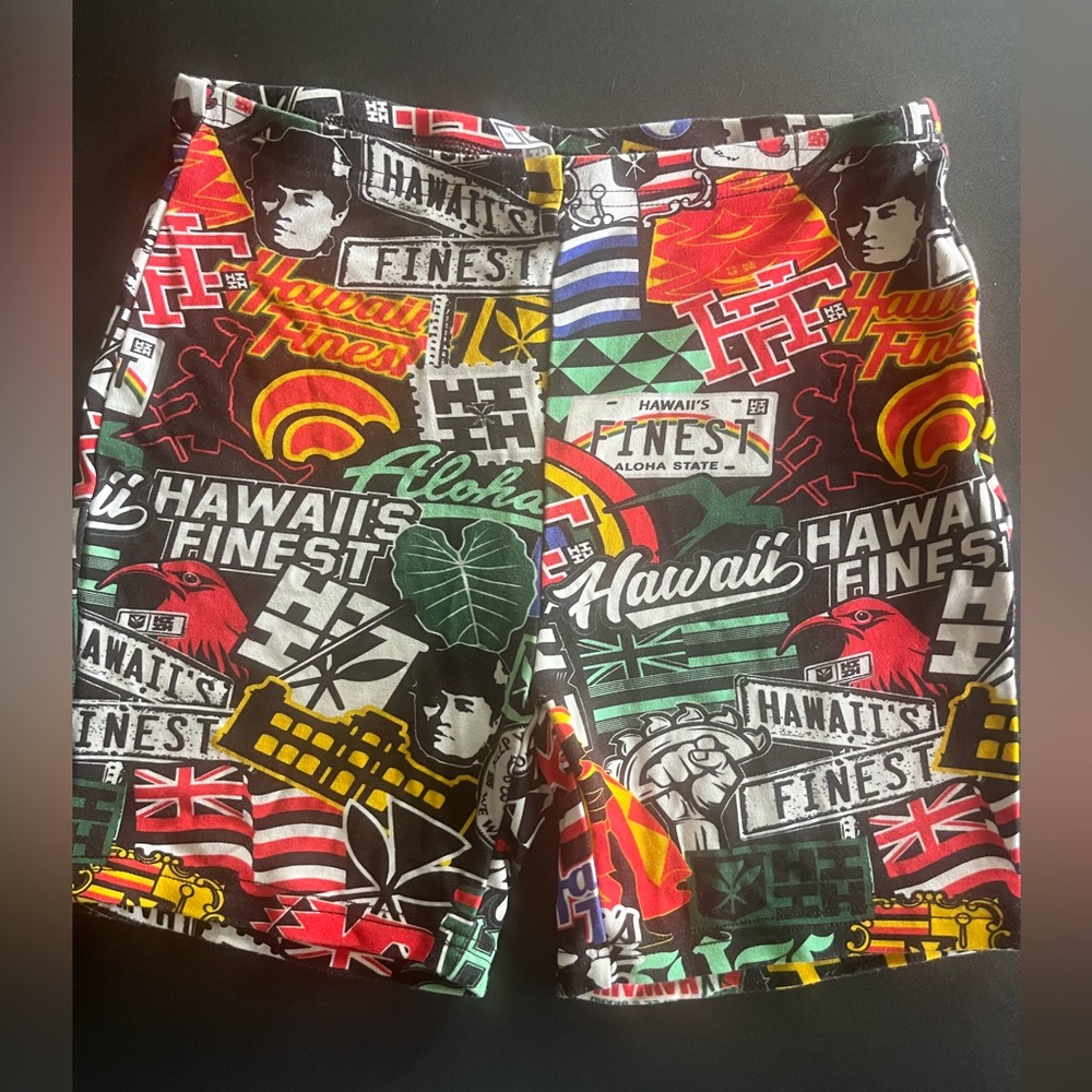 Hawaii's Finest Graphic Biker Shorts